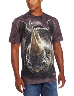 The Mountain Black Rhino Adult T-Shirt, Grau, XL von The Mountain