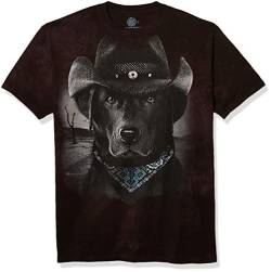The Mountain Cowboy Lab Adult T-Shirt, Black, 2XL von The Mountain