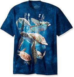 The Mountain Herren Familie Sea Turtle T-Shirt, blau, Mittel von The Mountain
