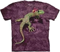 The Mountain Herren Peace Out Gecko T-Shirt - Violett - Groß von The Mountain