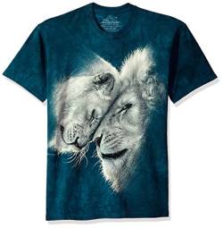 The Mountain Herren White Lions Love T-Shirt, Grün, 3X-Groß von The Mountain