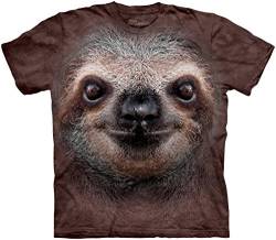 The Mountain Jungen Sloth Face Kids Tee T-Shirt, braun, Groß von The Mountain