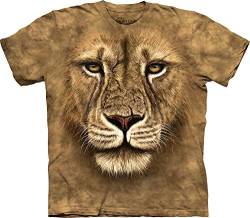 The Mountain Lion Warrior Adult T-Shirt, Brown, 3XL von The Mountain
