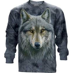 The Mountain Longsleeve Warrior Wolf Small von The Mountain