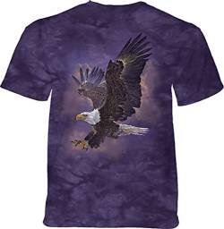 The Mountain T-Shirt Eagle Violet Sky XXX-Large von The Mountain