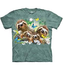 The Mountain T-Shirt Sloth Family Selfie X-Large von The Mountain