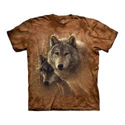 The Mountain T-Shirt Woodland Companions Wolves Medium von The Mountain