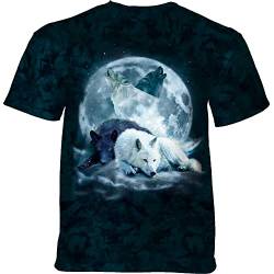 The Mountain T-Shirt Yin Yang Wolf Mates Medium von The Mountain