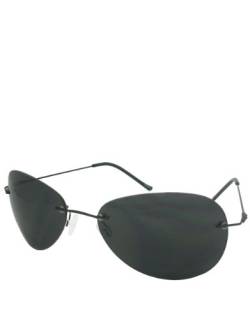 Horatio Style Sonnenbrille, Rahmenlos / Rauchfarbene Gläser von The Movie Shop Ltd