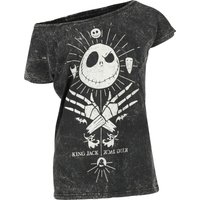 The Nightmare Before Christmas - Disney T-Shirt - Jack Skellington - King Jack - S bis 3XL - für Damen - Größe L - schwarz  - EMP exklusives von The Nightmare Before Christmas