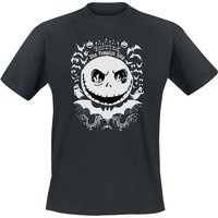 The Nightmare Before Christmas - Disney T-Shirt - Jack The Pumpkin King - S bis XXL - für Männer - Größe L - schwarz  - Lizenzierter Fanartikel von The Nightmare Before Christmas