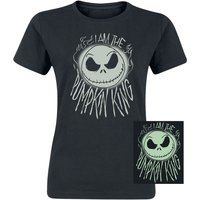 The Nightmare Before Christmas - Disney T-Shirt - Pumpkin King - S bis XXL - für Damen - Größe L - schwarz  - Lizenzierter Fanartikel von The Nightmare Before Christmas