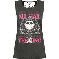 The Nightmare Before Christmas - Disney Top - All Hail The Pumpkin King - S bis XXL - für Damen - Größe XL - dunkelgrau  - EMP exklusives Merchandise! von The Nightmare Before Christmas