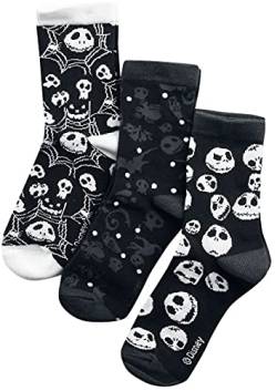 The Nightmare Before Christmas Skulls And Cobwebs Frauen Socken multicolor EU 35-38 von The Nightmare Before Christmas