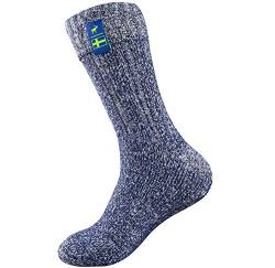 The Nordic Sock Company Klassische Nordische Socken (UK 6-8 | EU 39-42, Midnight Blue) von The Nordic Sock Company
