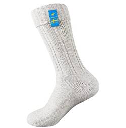 The Nordic Sock Company Warm Schwedische Wollmischung Socken (Heather Grey, UK 11-13 | EU 46-49) von The Nordic Sock Company