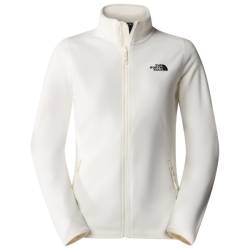 The North Face - Women's 100 Glacier Full Zip - Fleecejacke Gr L weiß/grau von The North Face