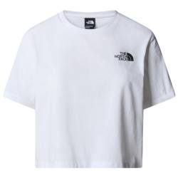 The North Face - Women's Cropped Simple Dome Tee - T-Shirt Gr L weiß von The North Face