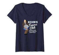 Damen The Office Kevin’s Chili Get to Know Each Other in the Pot T-Shirt mit V-Ausschnitt von The Office