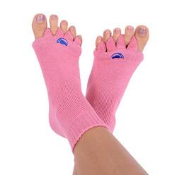 The Original Foot Alignment Socks My Happy Feet Fußausrichtungssocken mit Zehentrenner | für Männer oder Frauen | einfarbig, Violett, Small von The Original Foot Alignment Socks
