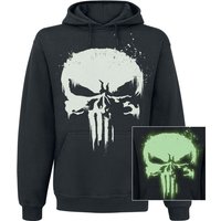 The Punisher - Marvel Kapuzenpullover - Glow In The Dark Skull - S bis XL - für Männer - Größe M - schwarz  - EMP exklusives Merchandise! von The Punisher