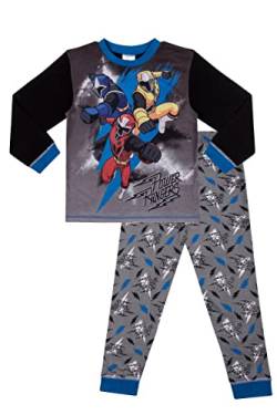 Power Rangers Ninja Steel Langer Schlafanzug w18, grau, 98 von The Pyjama Factory