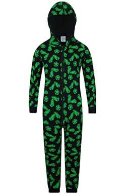The PyjamaFactory Schlafanzug mit Fußballschuh- und Fußballmuster, 100 % Baumwolle, Loungewear Gr. 11-12 Jahre, Schwarz von The PyjamaFactory