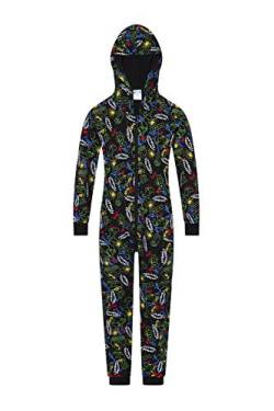 ThePyjamaFactory Control Freak Lounge Wear Schlafanzug, 100 % Baumwolle, Gamer, grün, 146 von ThePyjamaFactory