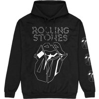 The Rolling Stones Kapuzenpullover - Hackney Diamonds Marker Shards - S bis 3XL - für Männer - Größe 3XL - schwarz  - Lizenziertes Merchandise! von The Rolling Stones