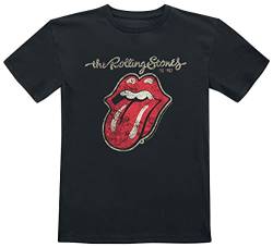 The Rolling Stones Metal-Kids - Classic Tongue Unisex T-Shirt schwarz 164 von The Rolling Stones