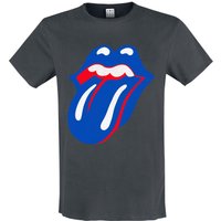 The Rolling Stones T-Shirt - Amplified Collection - Blue & Lonesome - S bis L - für Männer - Größe S - charcoal  - Lizenziertes Merchandise! von The Rolling Stones