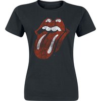 The Rolling Stones T-Shirt - Classic Tongue - S bis XXL - für Damen - Größe L - schwarz  - Lizenziertes Merchandise! von The Rolling Stones