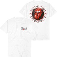 The Rolling Stones T-Shirt - Hackney Diamonds Circle Label - S bis XXL - für Männer - Größe S - weiß  - Lizenziertes Merchandise! von The Rolling Stones