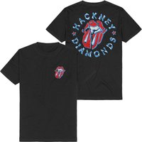 The Rolling Stones T-Shirt - Hackney Diamonds Circle Tongue - S bis 5XL - für Männer - Größe 3XL - schwarz  - Lizenziertes Merchandise! von The Rolling Stones