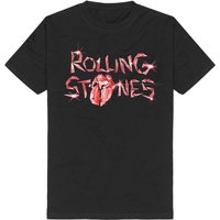 The Rolling Stones T-Shirt - Hackney Diamonds Glass Logo - S bis 5XL - für Männer - Größe M - schwarz  - Lizenziertes Merchandise! von The Rolling Stones