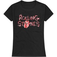 The Rolling Stones T-Shirt - Hackney Diamonds Glass Logo - S bis XXL - für Damen - Größe L - schwarz  - Lizenziertes Merchandise! von The Rolling Stones