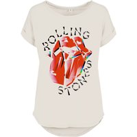 The Rolling Stones T-Shirt - Hackney Diamonds Prism Tongue - S bis 4XL - für Damen - Größe M - weiß  - Lizenziertes Merchandise! von The Rolling Stones