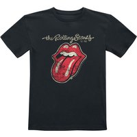 The Rolling Stones T-Shirt - Metal-Kids - Classic Tongue - 92 bis 164 - für Mädchen & Jungen - Größe 164 - schwarz  - Lizenziertes Merchandise! von The Rolling Stones
