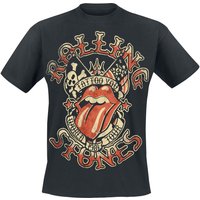 The Rolling Stones T-Shirt - Tattoo You Tour - M bis 3XL - für Männer - Größe L - schwarz  - Lizenziertes Merchandise! von The Rolling Stones