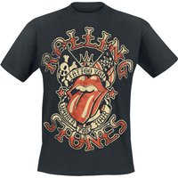The Rolling Stones T-Shirt - Tattoo You Tour - M bis 3XL - für Männer - Größe M - schwarz  - Lizenziertes Merchandise! von The Rolling Stones