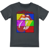 The Rolling Stones T-Shirt für Kleinkinder - Amplified Collection - Kids - Square Tongue - für Mädchen & Jungen - charcoal  - Lizenziertes von The Rolling Stones