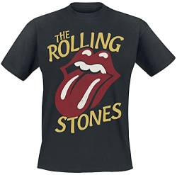 The Rolling Stones Vintage Type Tongue Männer T-Shirt schwarz XL 100% Baumwolle Band-Merch, Bands von The Rolling Stones
