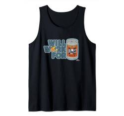 The Simpsons Barney Will Work For Duff Beer Tank Top von The Simpsons