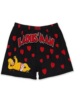 The Simpsons Family Herren Briefly Stated Boxershorts Unterwäsche - Schwarz - XX-Large von The Simpsons