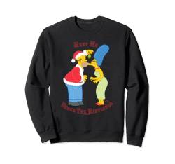 The Simpsons Homer Marge Christmas Meet Under the Mistletoe Sweatshirt von The Simpsons