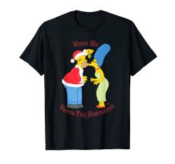 The Simpsons Homer Marge Christmas Meet Under the Mistletoe T-Shirt von The Simpsons