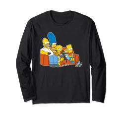 The Simpsons Homer Marge Maggie Bart Lisa Simpson Couch Langarmshirt von The Simpsons