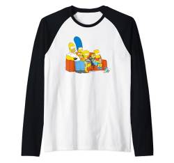 The Simpsons Homer Marge Maggie Bart Lisa Simpson Couch Raglan von The Simpsons