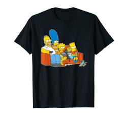 The Simpsons Homer Marge Maggie Bart Lisa Simpson Couch T-Shirt von The Simpsons