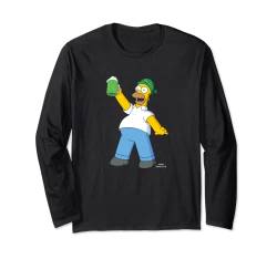 The Simpsons Homer Simpsons Green Beer St. Patrick’s Day Langarmshirt von The Simpsons